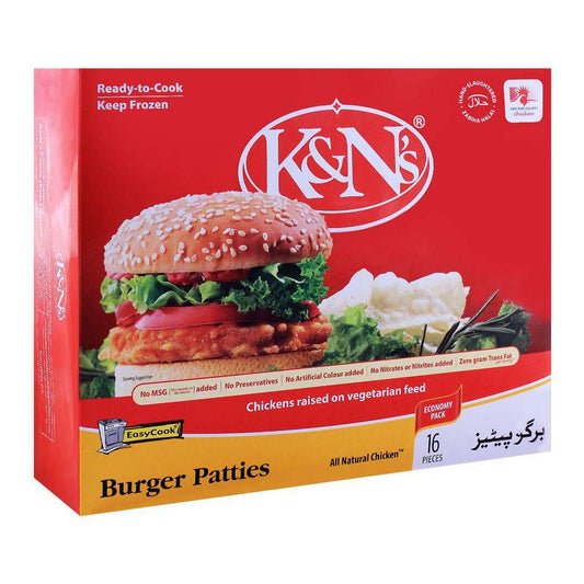 KNS Chicken Burger Patties Economy Pack 16 Pcs