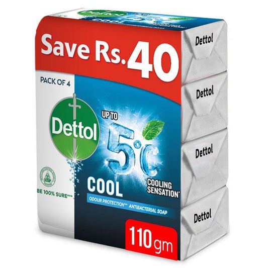 Dettol Cool Soap Pack Of 4x110 Gm
