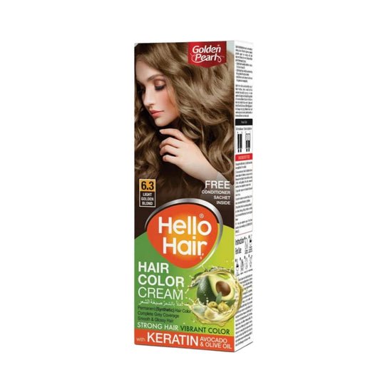 Golden Pearl Hello Hair 6.3 Light Golden Blond Hair Color