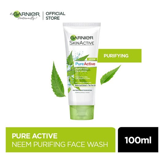 Garnier Pure Active Neem Purifying Face Wash 100 ml