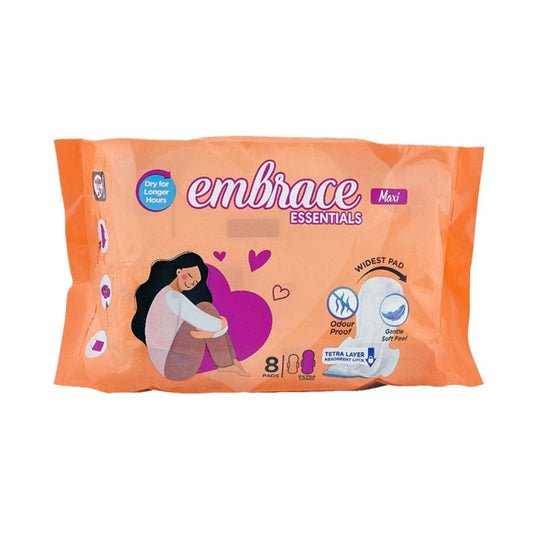 Embrace Ultra Thin Essentials Extra Long 8 Pads